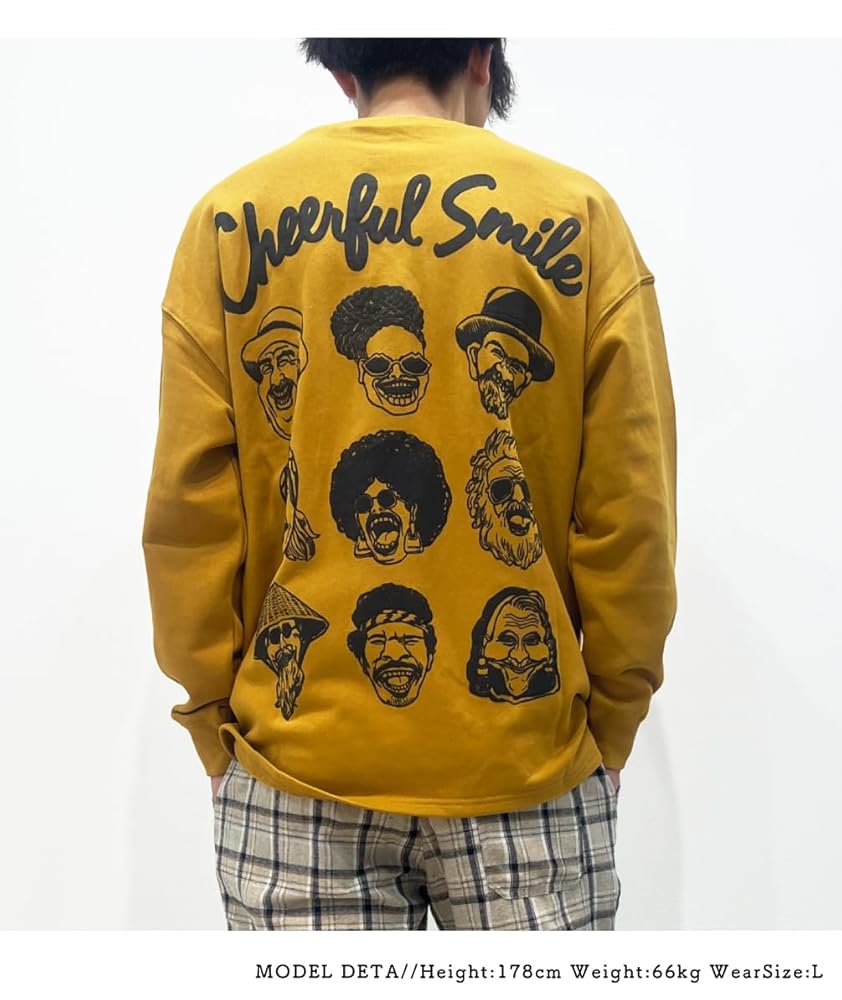 Amazon.co.jp: [ジムマスター] 10.3oz CheerfulSmile スウェット